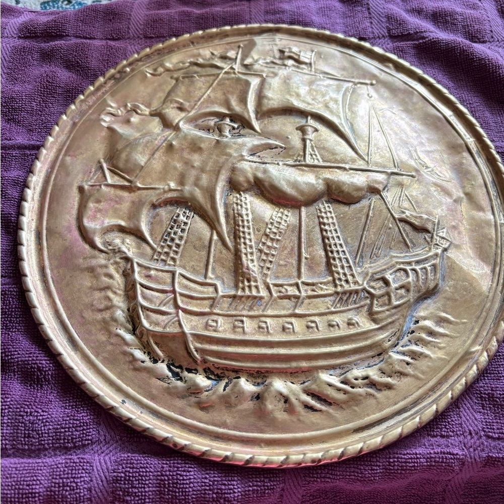 Lombard England brass plate